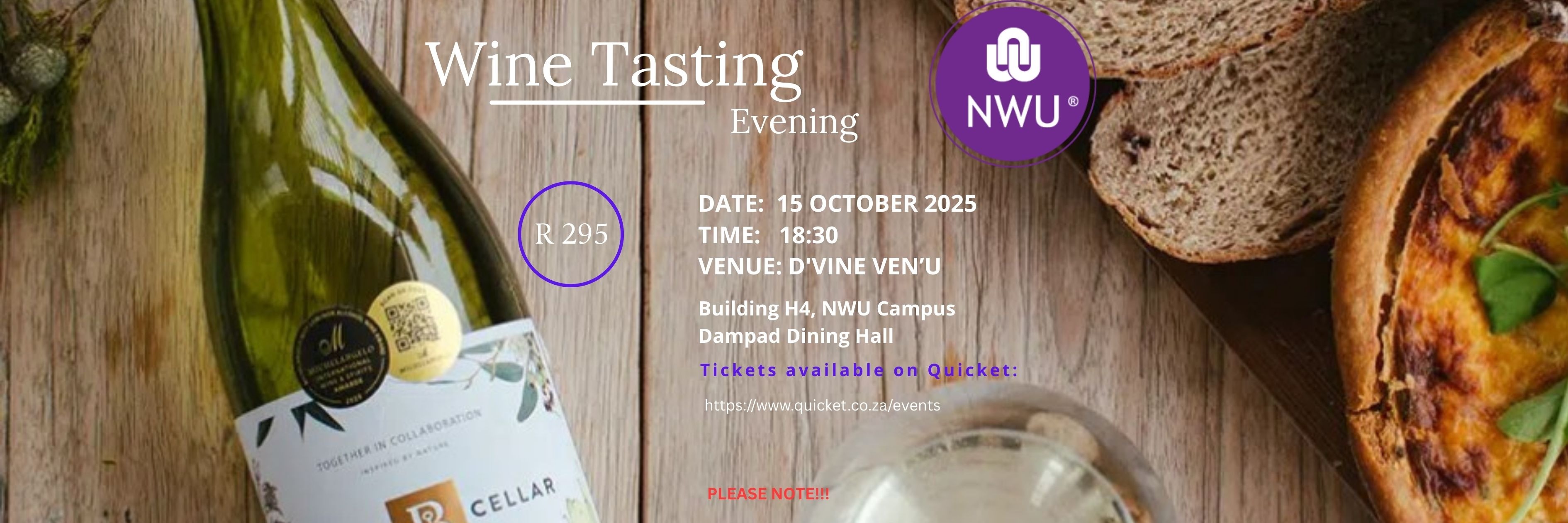 NWU Wine Tasting - Boland Cellar