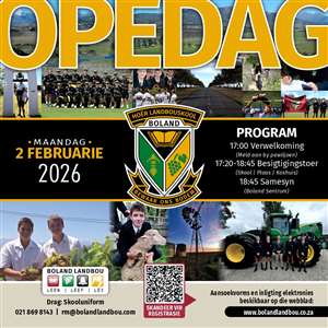 Hoër Landbouskool Boland Opedag 2026