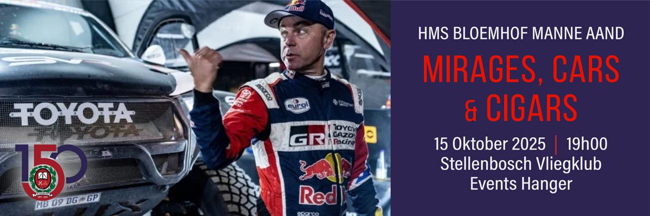 Bloemhof Manne Aand: Mirages, Cars & Cigars