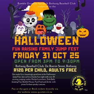 Halloween Fun Raising Family Jump Fest