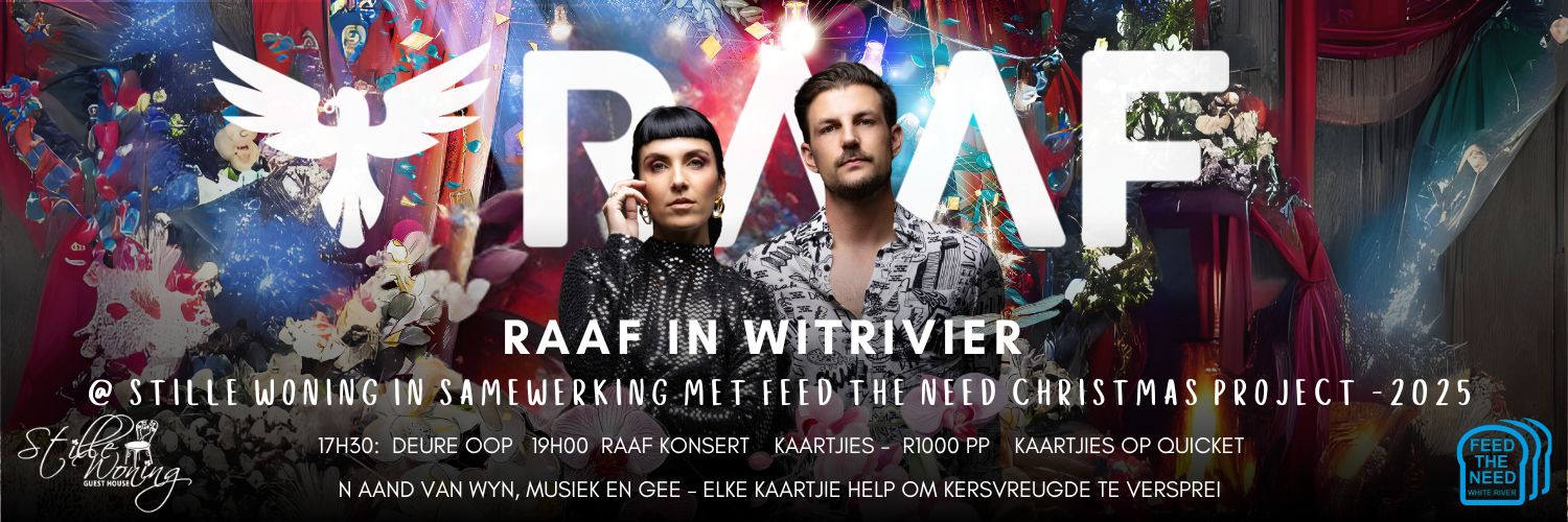 RAAF @ Witrivier – Intimate Christmas Fundraiser Raafontuur show