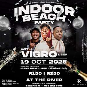 ALL BLACK INDOOR BEACH PARTY with VIGRO DEEP