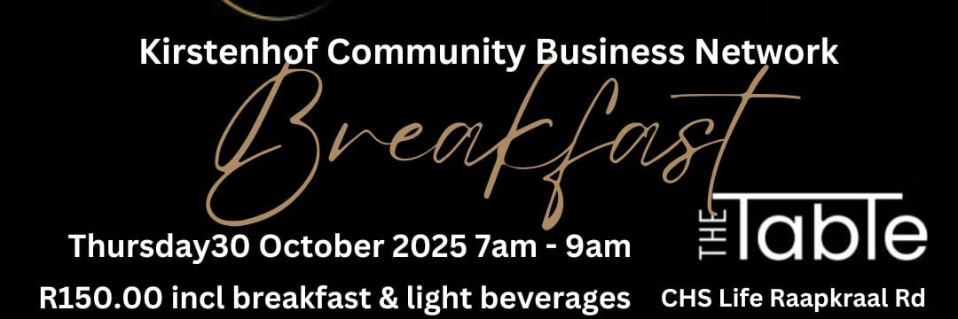 Kirstenhof Community Business Network Breakfast - 30 October 2025