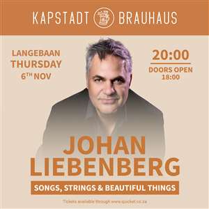 Songs, Strings & Beautiful Things by Johan Liebenberg | Kapstadt Brauhaus Langebaan
