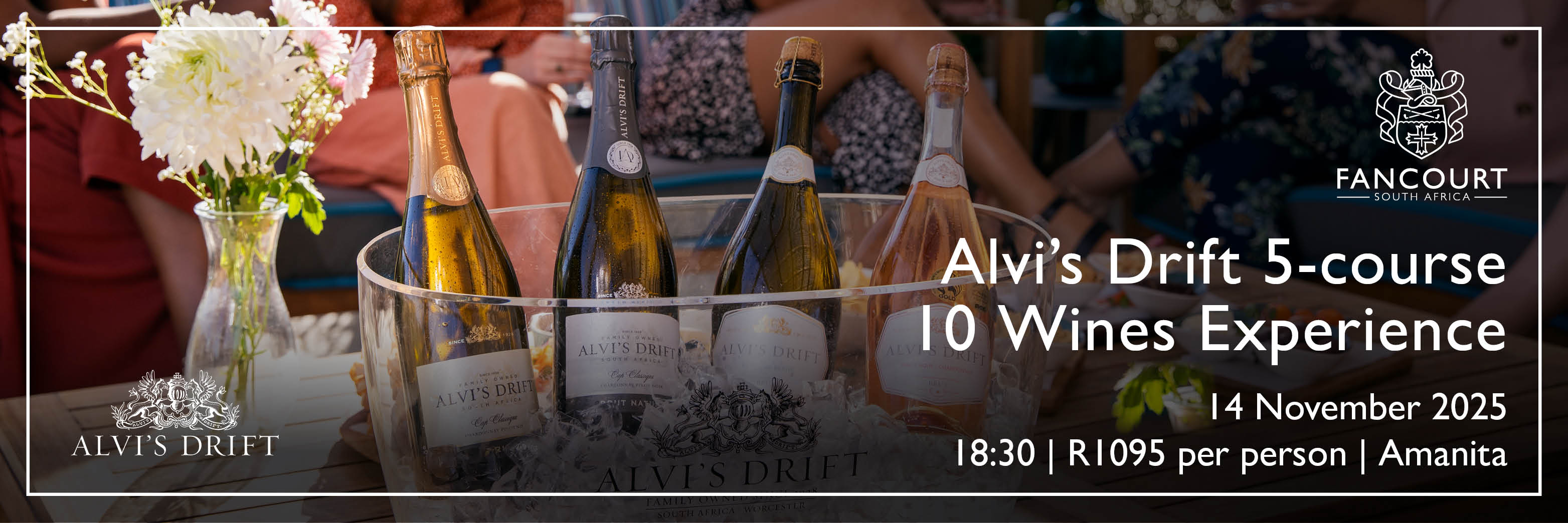 Alvi's Drift 5-course, 10 wines experience