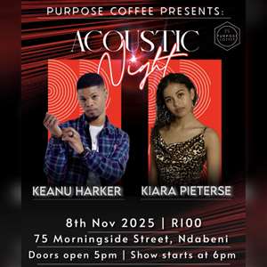 Acoustic Night with Keanu Harker & Kiara Pieterse