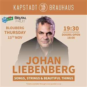 Songs, Strings & Beautiful Things by Johan Liebenberg | Kapstadt Brauhaus Bloubergstrand