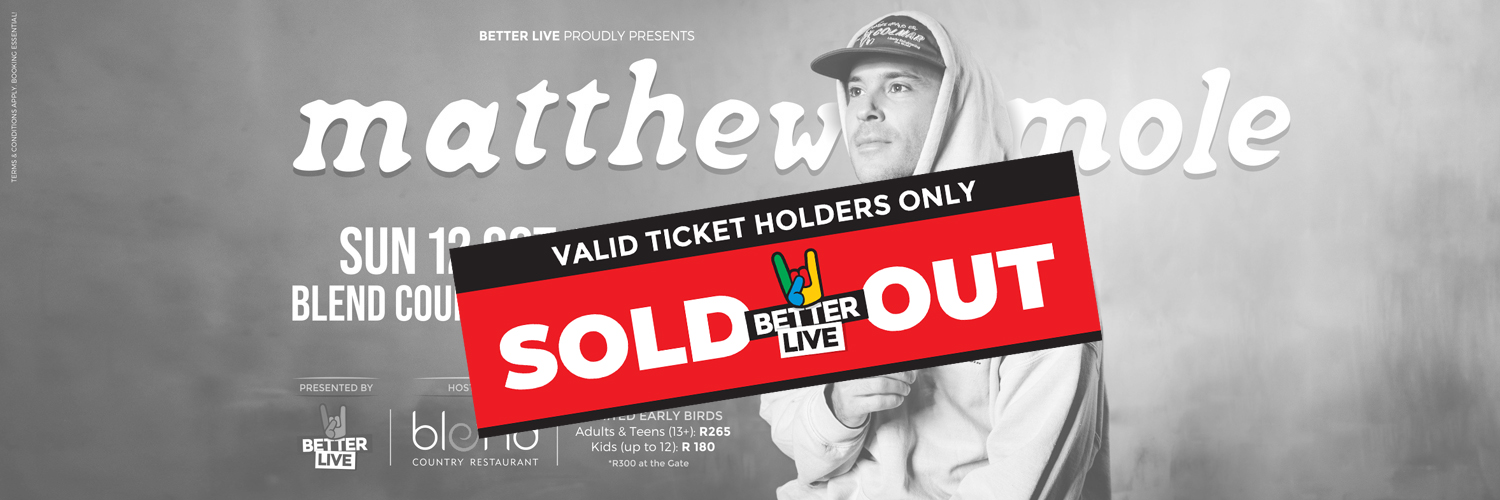 MATTHEW MOLE live in Knysna