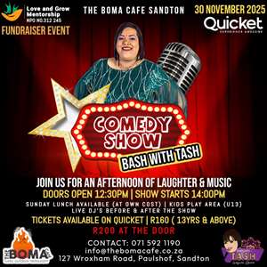 Love and Grow Mentorship NPO Fundraiser - Comedy Show (Bash with Tash)
