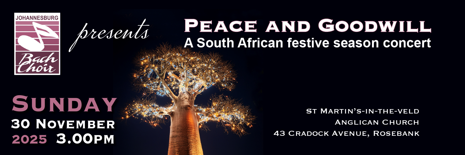 Johannesburg Bach Choir Festive Season Concert