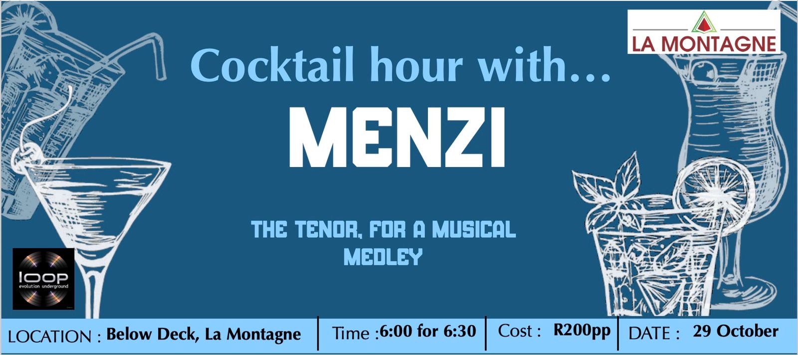 Cocktail Hour with Menzi La Montagne