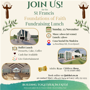 St Francis Foundations of Faith Fundraising Lunch