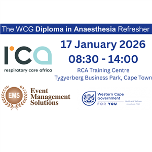 WCG Diploma in Anaesthetics Refresher, 17 January 2026