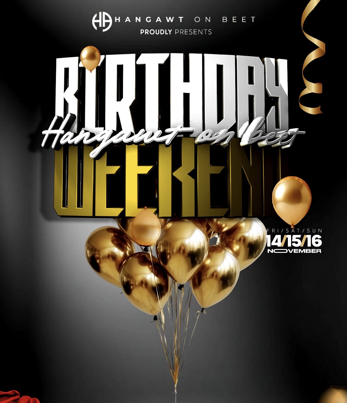 HangAwt on beet 1st birthday bash