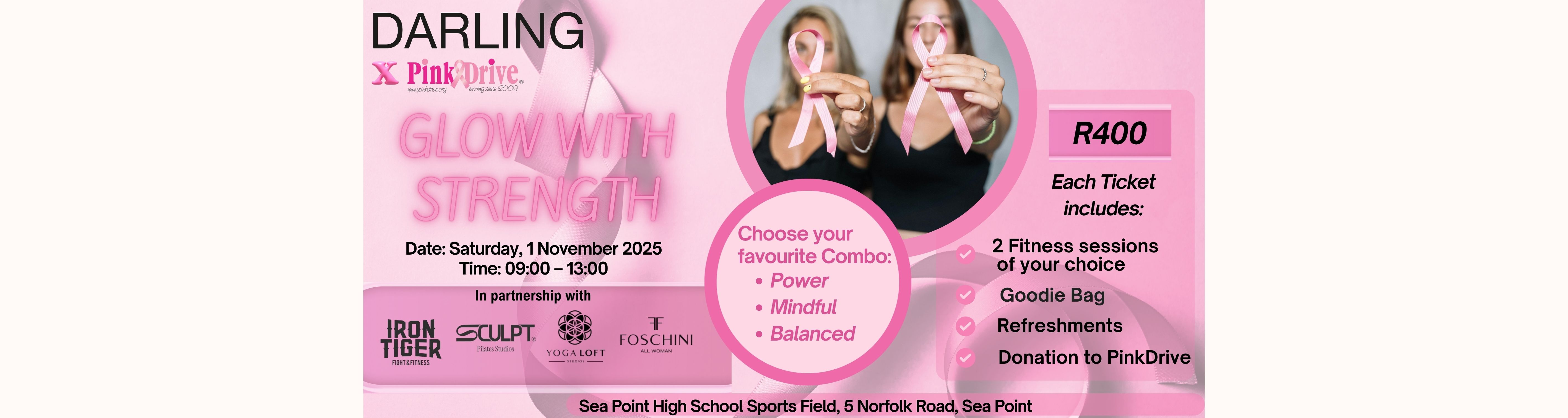 GLOW WITH STRENGTH - DARLING FITNESS CHARITY EVENT