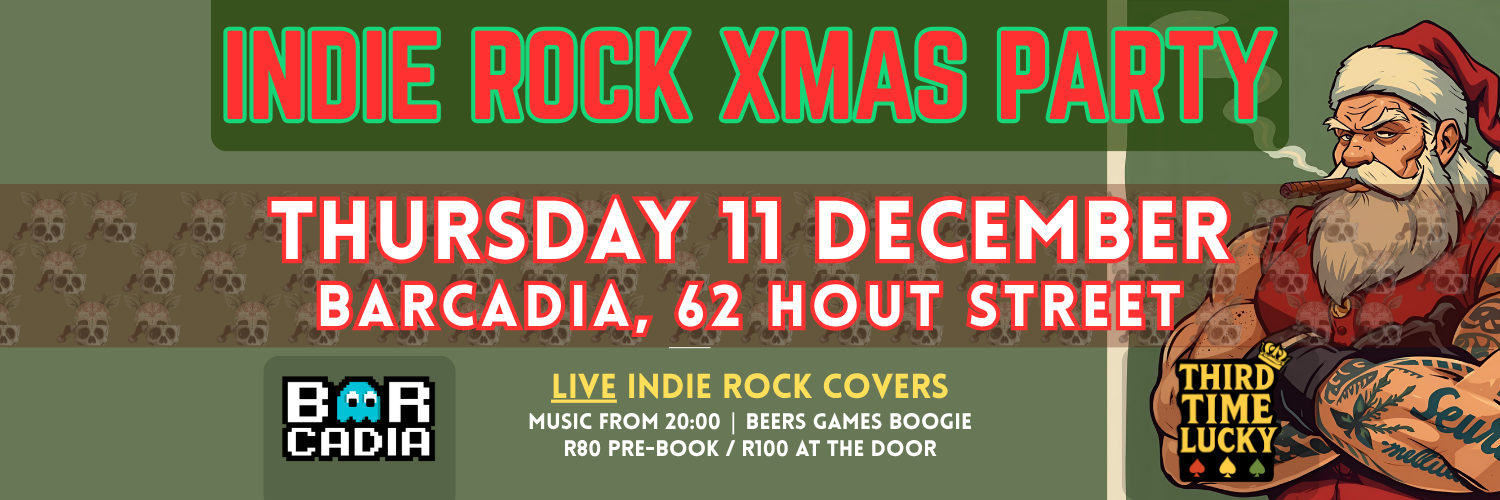 Third Time Lucky’s Indie Rock Xmas Party – Live at Barcadia!