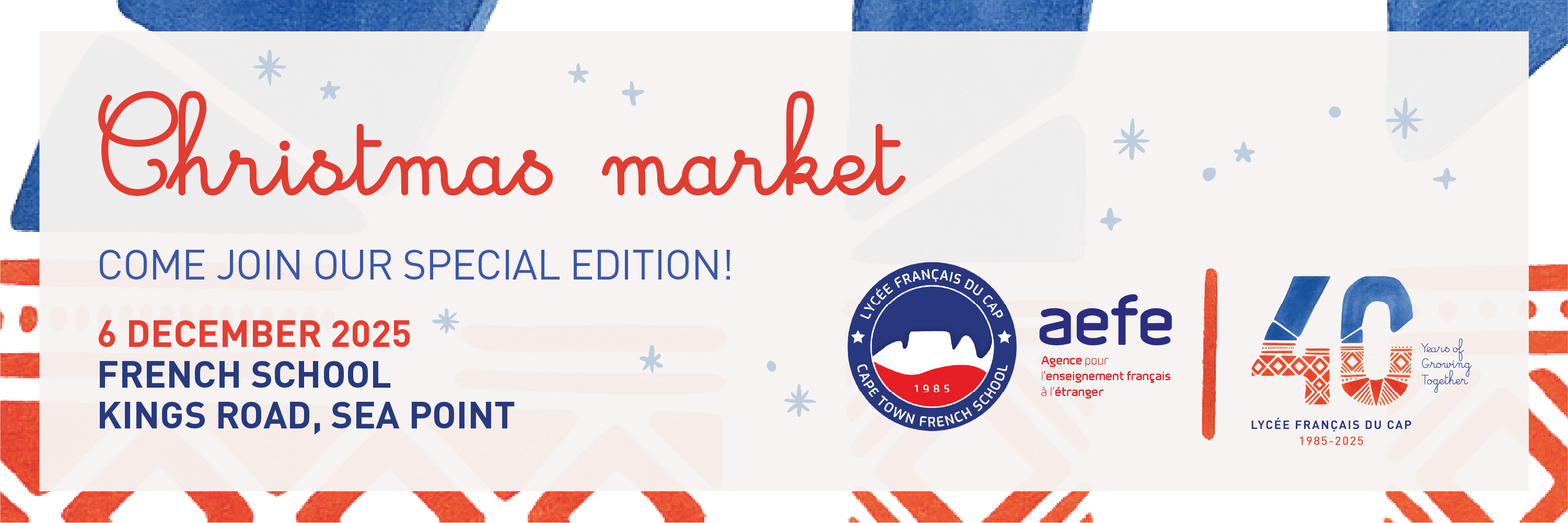 40th Anniversary Christmas Market International French School of Cape Town