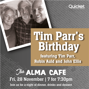 Tim Parr Birthday Bash feat. Robin Auld & John Ellis