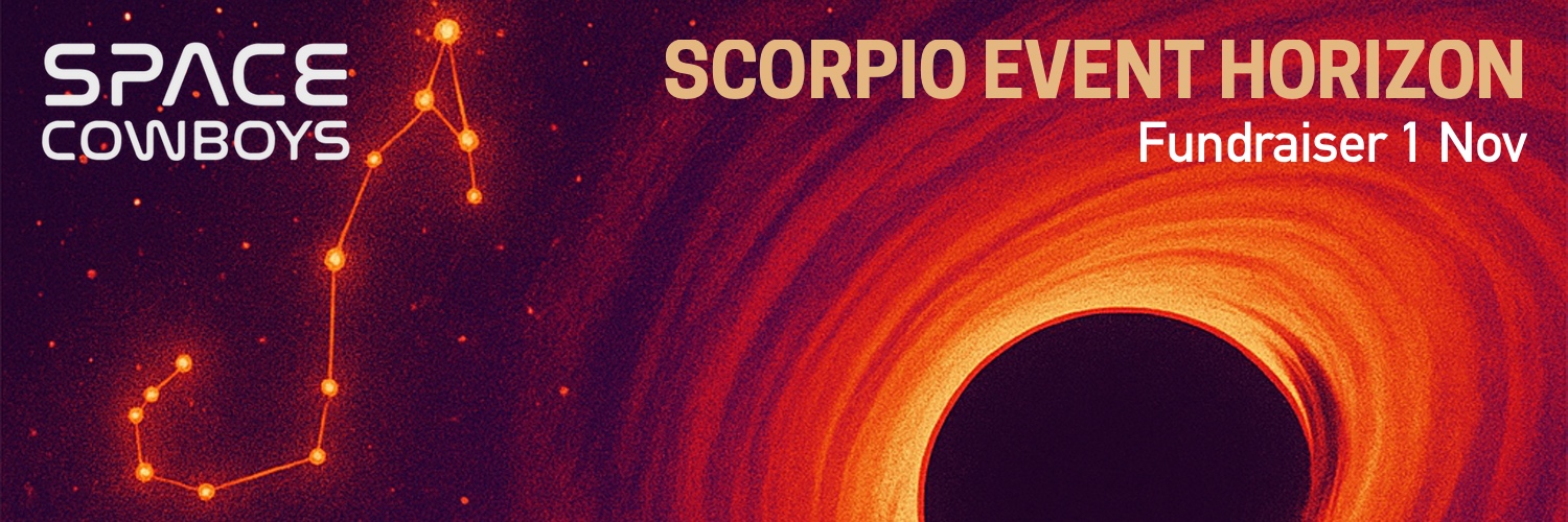 Space Cowboys - SCORPIO EVENT HORIZON fundraiser party
