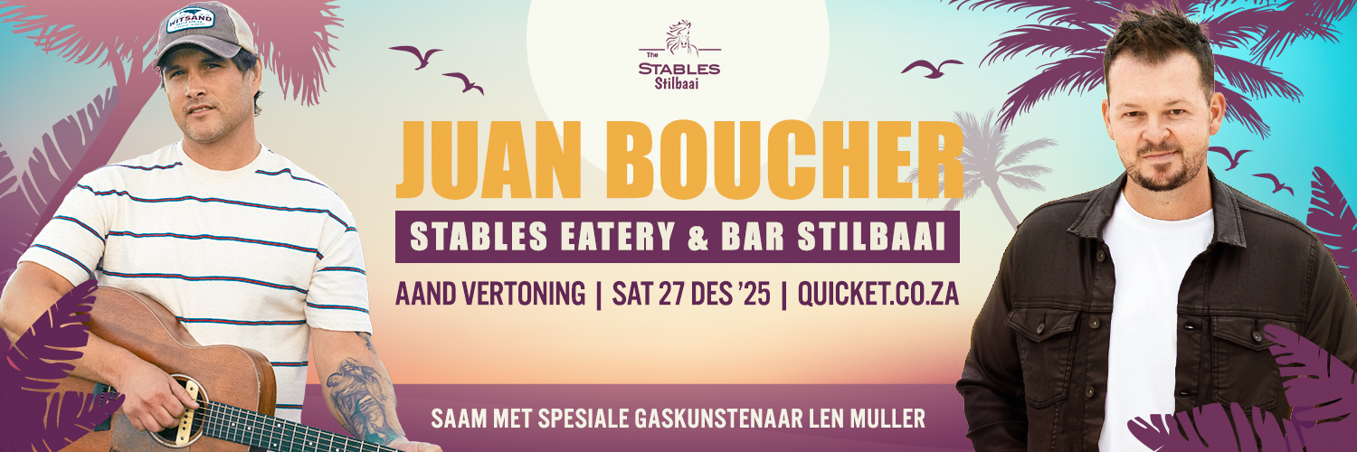 JUAN BOUCHER @ Stables Eatery & Bar Stilbaai