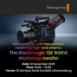 The Blackmagic 12K RGBW Workshop – Johannesburg