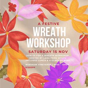 A Modern Festive Wreath Workshop by Lana from Myuzu