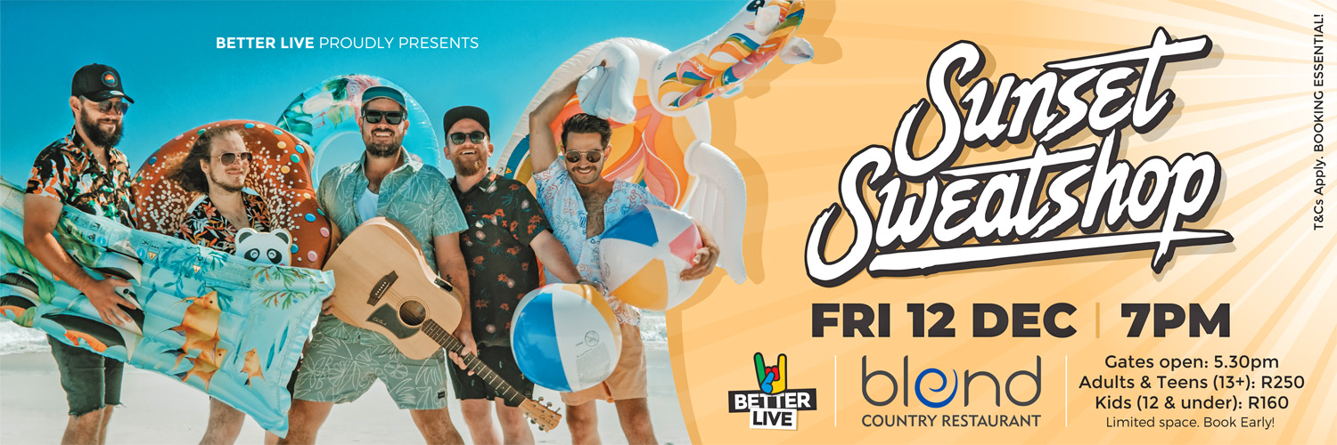 Sunset Sweatshop live in Knysna