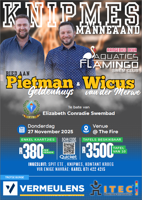 Flamingo Aquatics Manne aand met Pietman en Wicus V.D Merwe