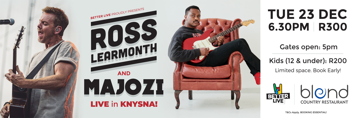 Ross Learmonth and Majozi live in Knysna