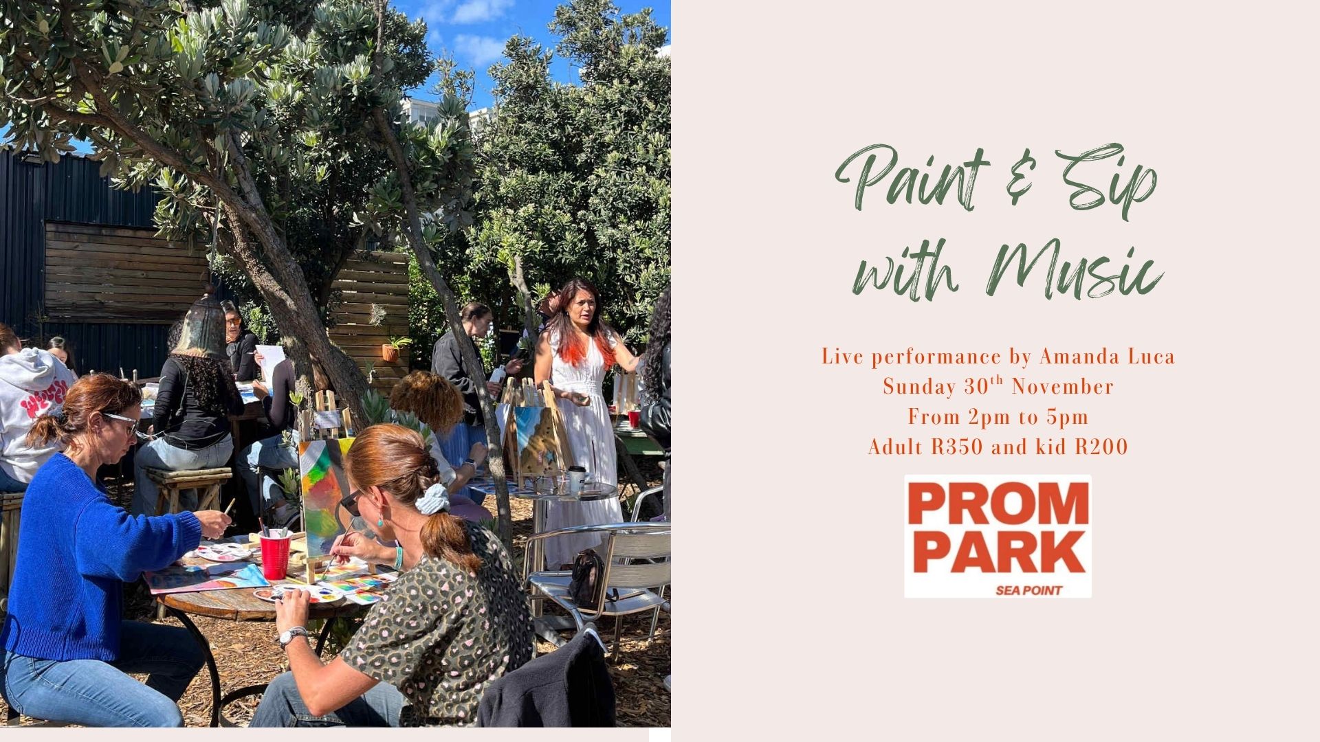Paint and Sip with Music : Prom Park