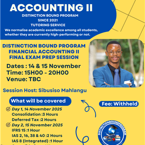 Fin Acc II Final Exam Prep Session