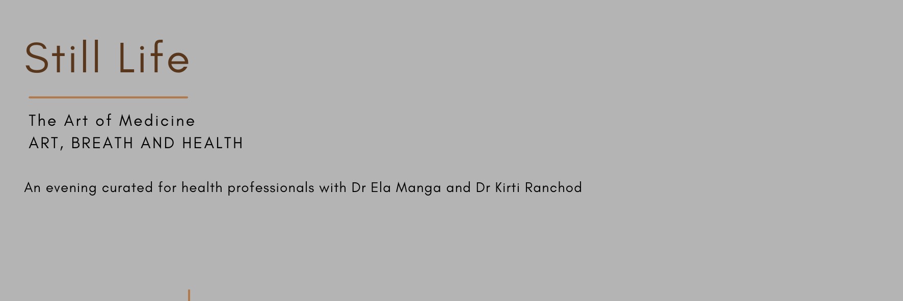 Still Life: Art, Breath and Health