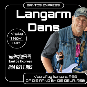 November Langarm Dans saam met Rachus Muller by Santos Express