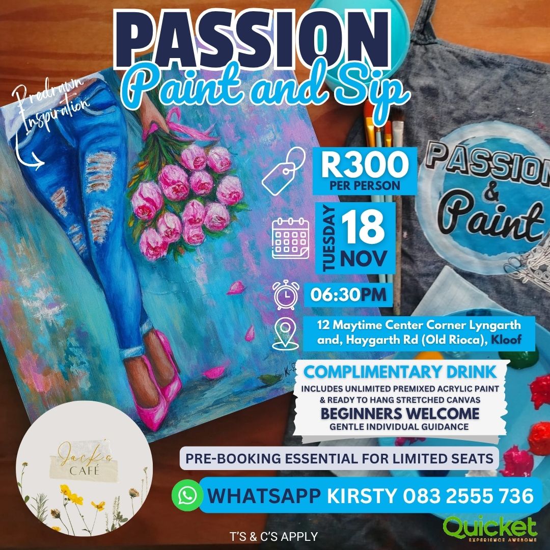 Passion Paint and Sip - Petals and Denim