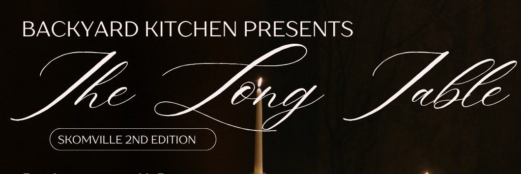 The Long Table 3 Course Meal Fine Dining Experience by Backyard Kitchen