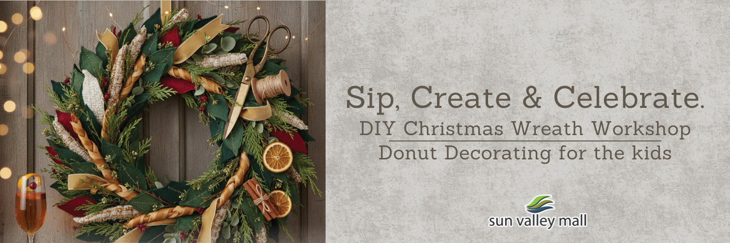 Sip, Create & Celebrate: DIY Christmas Wreath Workshop