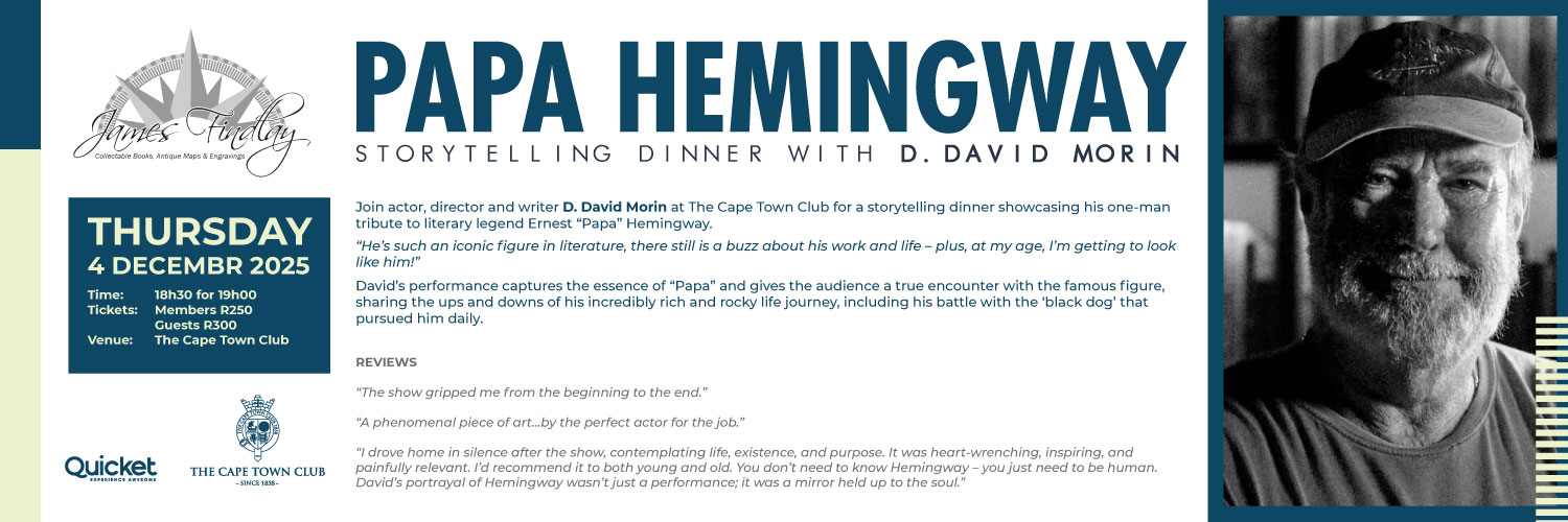 Papa Hemingway – Storytelling Dinner with D. David Morin