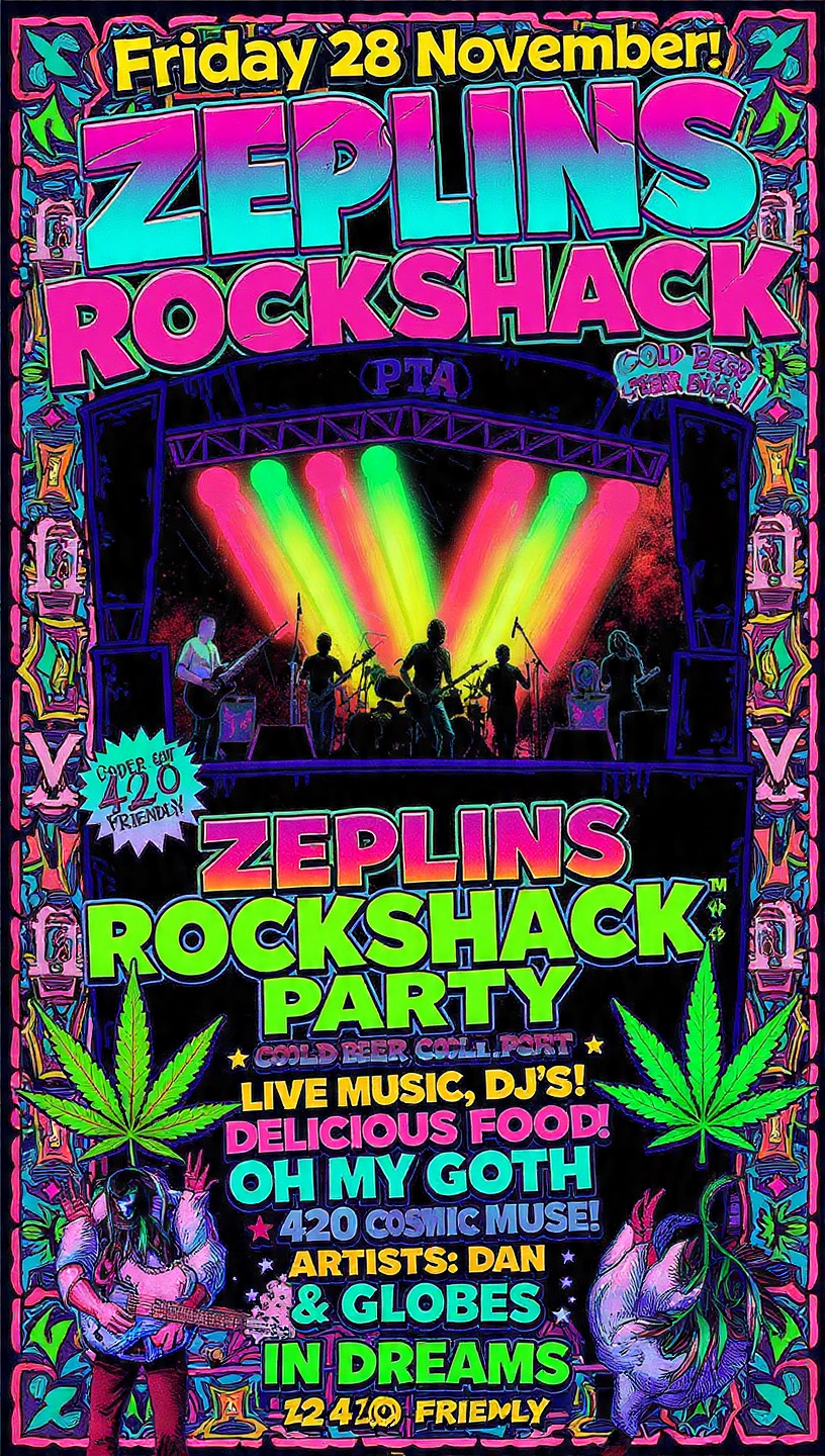 Zeplins Rockshack reunion party