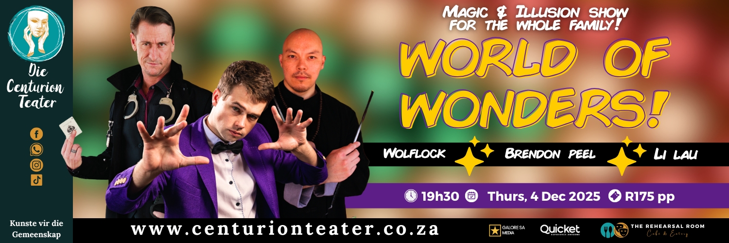 World of Wonder - Magic and Illusion Show (Brendon Peel, Li Lau, Wolflock) | Die Centurion Teater