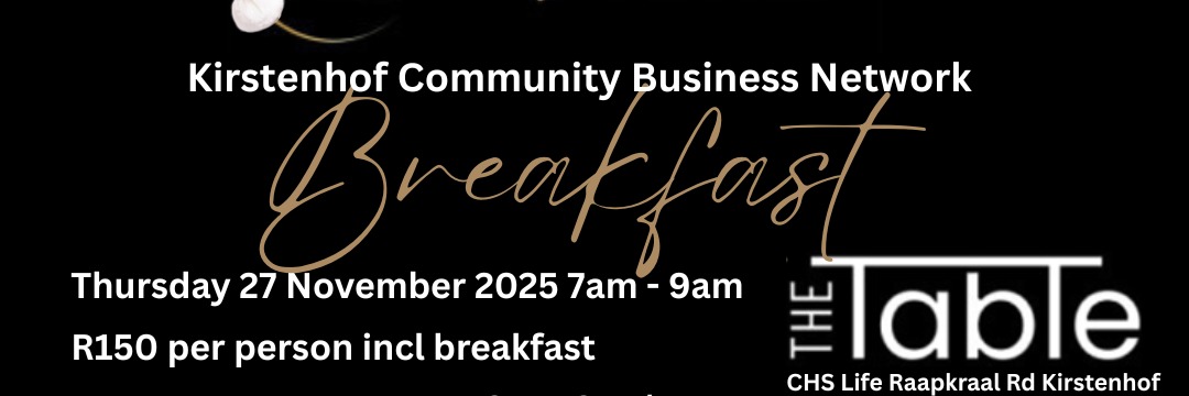 Kirstenhof Community Business Network Breakfast - 27 November 2025