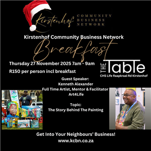 Kirstenhof Community Business Network Breakfast - 27 November 2025