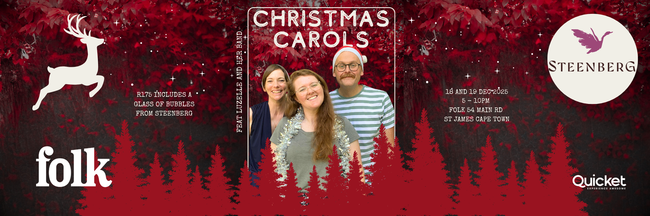 Carols with Luzelle and Band at Folk