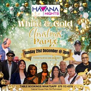 Havana Nights White & Gold Christmas Party