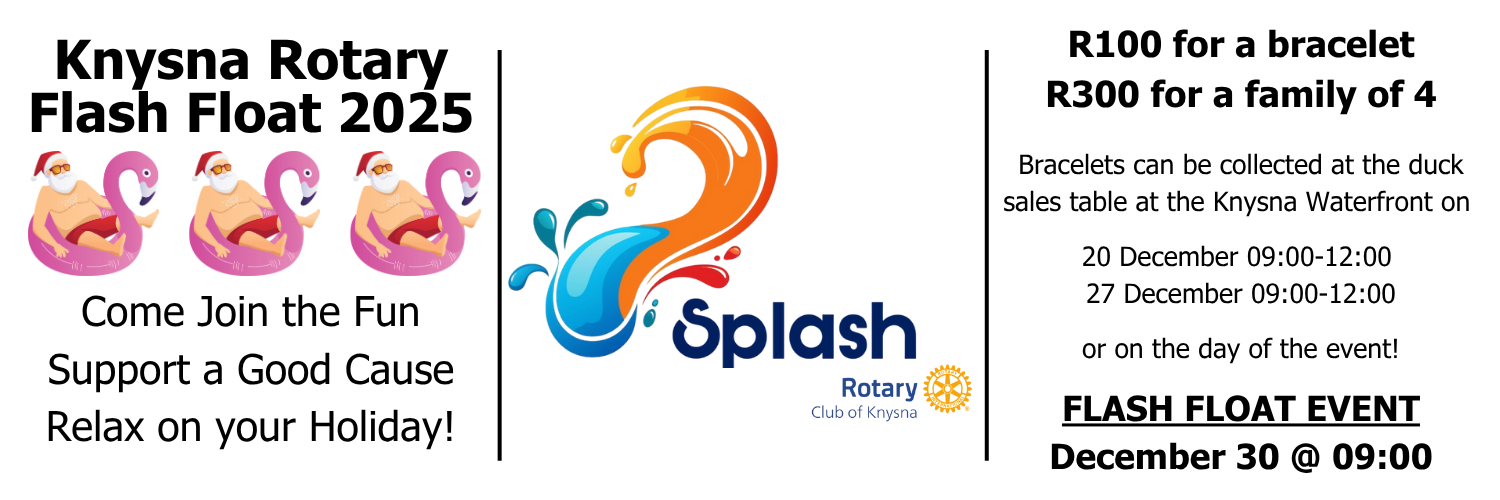 Knysna Rotary Flash Float