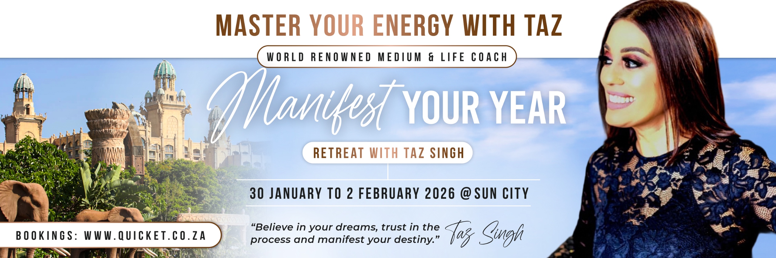 RETREAT WITH TAZ : SUN CITY RESORT PILANSBERG