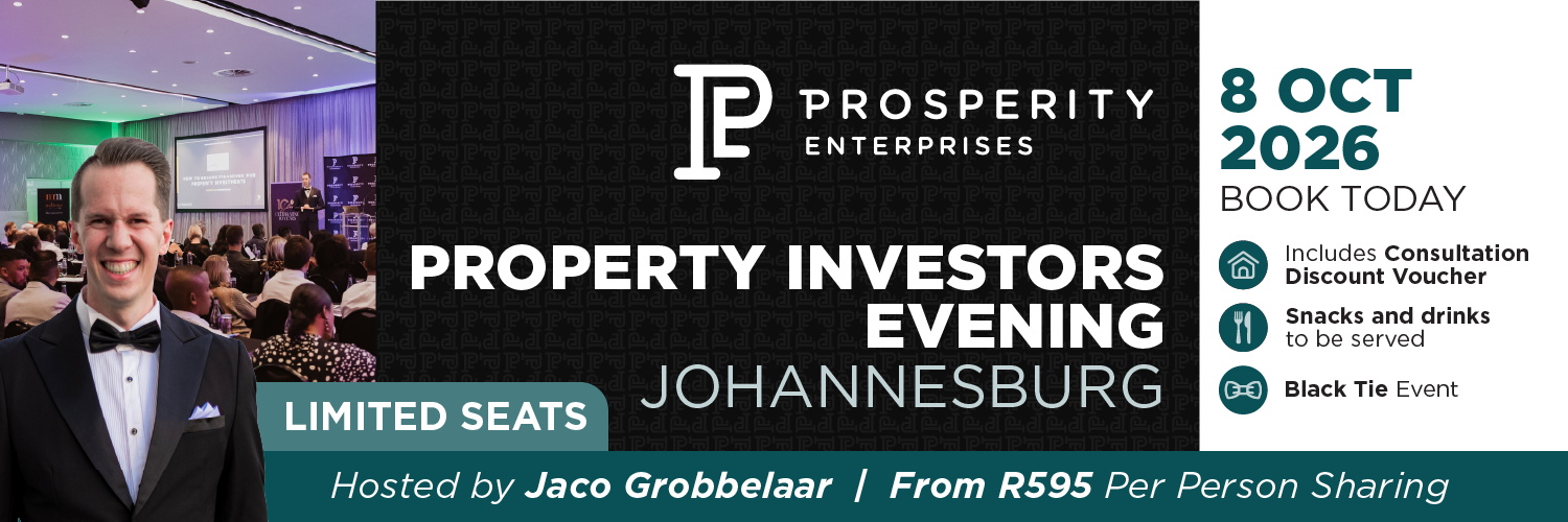 Be Prosperous - Property Investors Evening - Johannesburg 8 October 2026