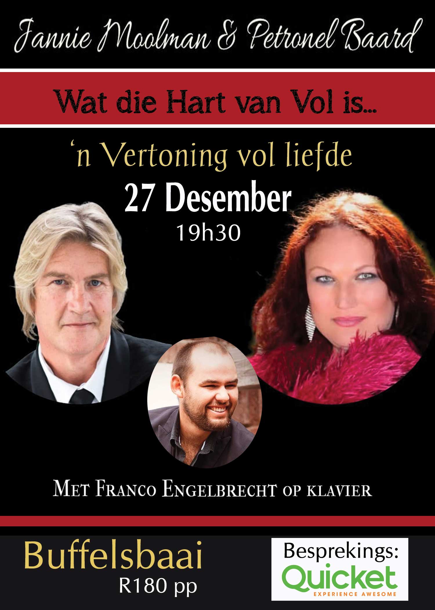 Jannie Moolman, Petronel Baard & Franco Engelbrecht