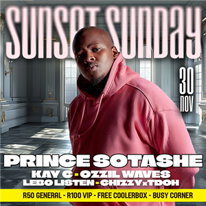 Sunset Sundays - Prince Sotashe