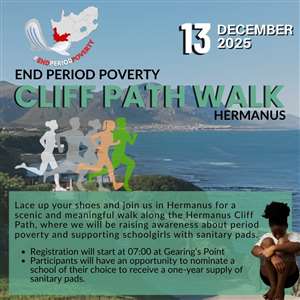End Period Poverty – Cliff Path Charity Walk (Hermanus)