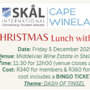 Skål International Cape Winelands Christmas Lunch